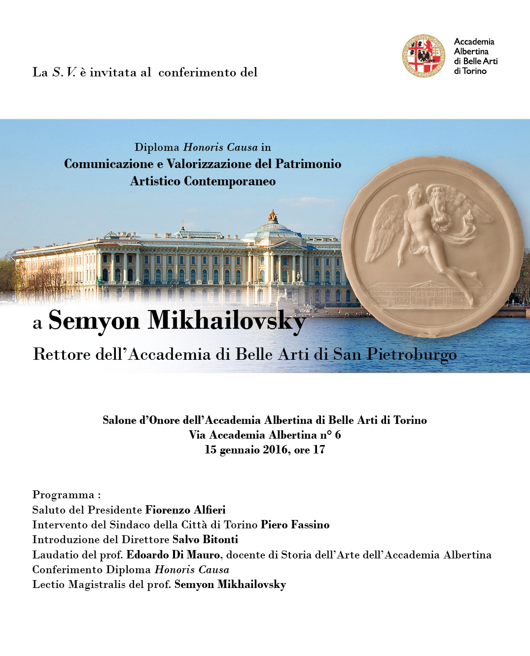 Diploma Honoris Causa a Semyon Mikhailovsky